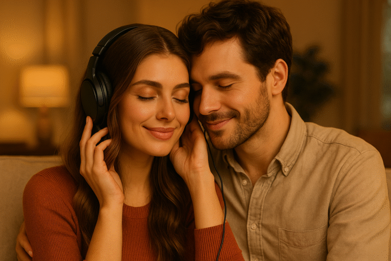 Paar hört gemeinsam Musik – StorySong